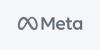 Meta Logo on Gray Background